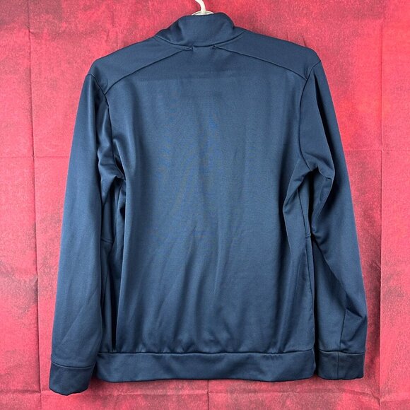 BAUER TEAM FLEECE HALF-ZIP BLUE PULLOVER WITH CHICAGO HOCKEY CLUB LOGO, SIZE L - Picture 5 of 13
